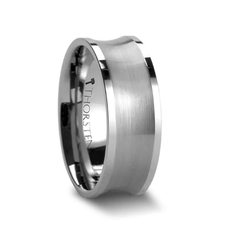 Trevico Concave Tungsten Carbide Band