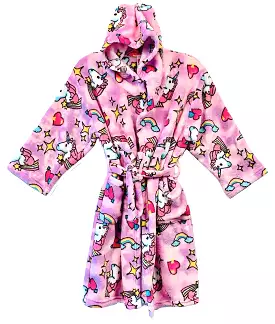 Unicorn Print Bathrobe