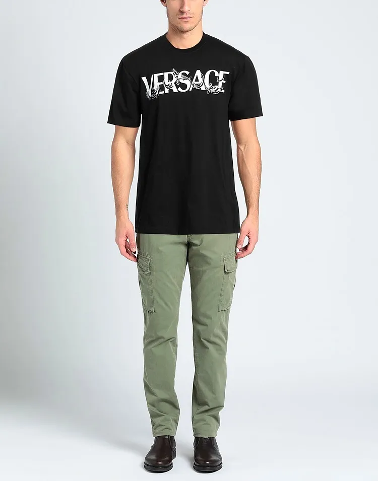 VERSACE  |Short Sleeves Logo Luxury T-Shirts