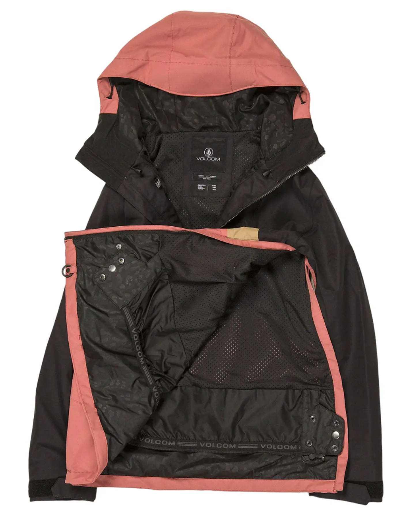 Volcom Ashfield Pullover - Earth Pink | Shop Coats & Jackets at Trojan Wake Ski Snow & Snow Skiers Warehouse