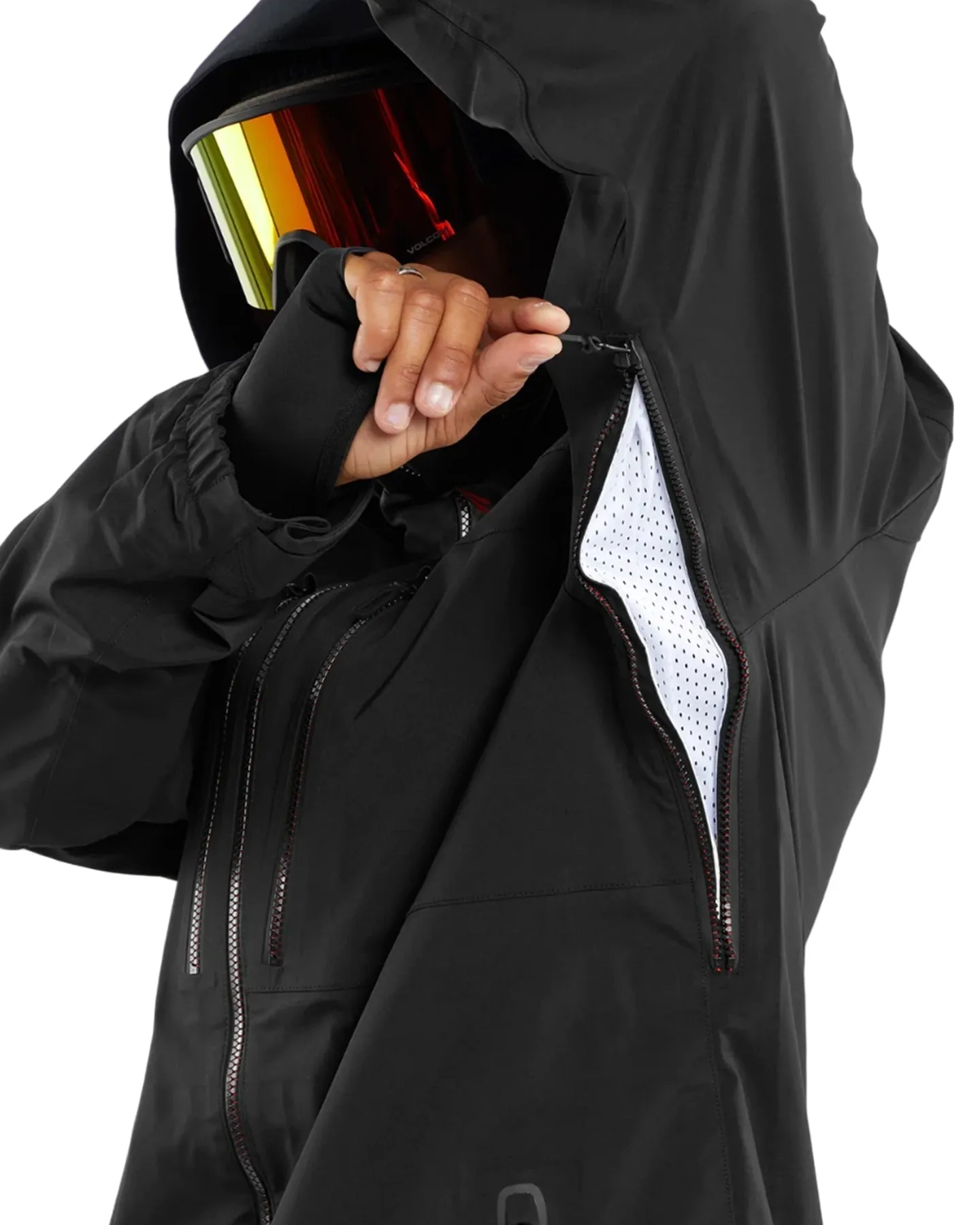 Volcom Guch Stretch Gore Jacket - Black | Shop Coats & Jackets at Trojan Wake Ski Snow & Snow Skiers Warehouse