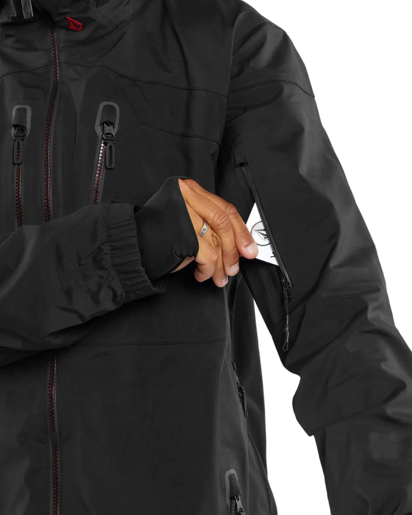 Volcom Guch Stretch Gore Jacket - Black | Shop Coats & Jackets at Trojan Wake Ski Snow & Snow Skiers Warehouse