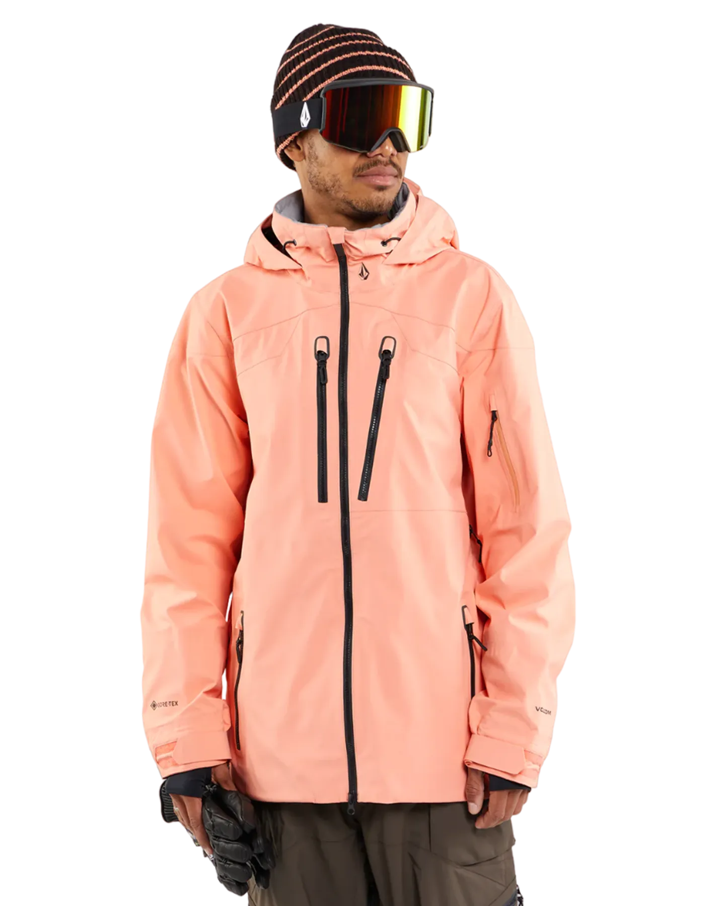 Volcom Guch Stretch Gore Jacket - Peach | Shop Coats & Jackets at Trojan Wake Ski Snow & Snow Skiers Warehouse