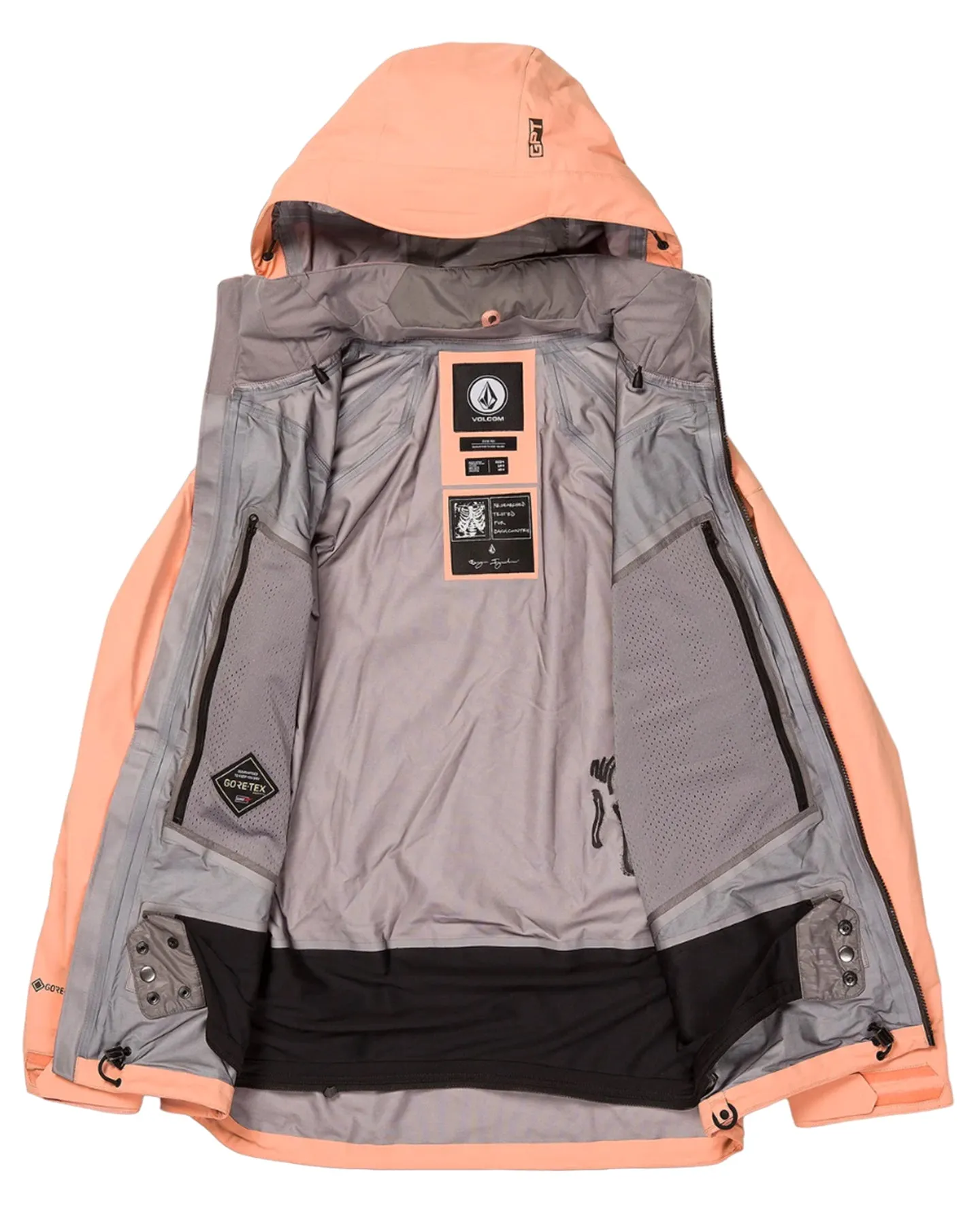 Volcom Guch Stretch Gore Jacket - Peach | Shop Coats & Jackets at Trojan Wake Ski Snow & Snow Skiers Warehouse