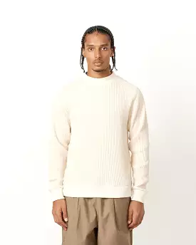 Waffle Midneck in Ivory