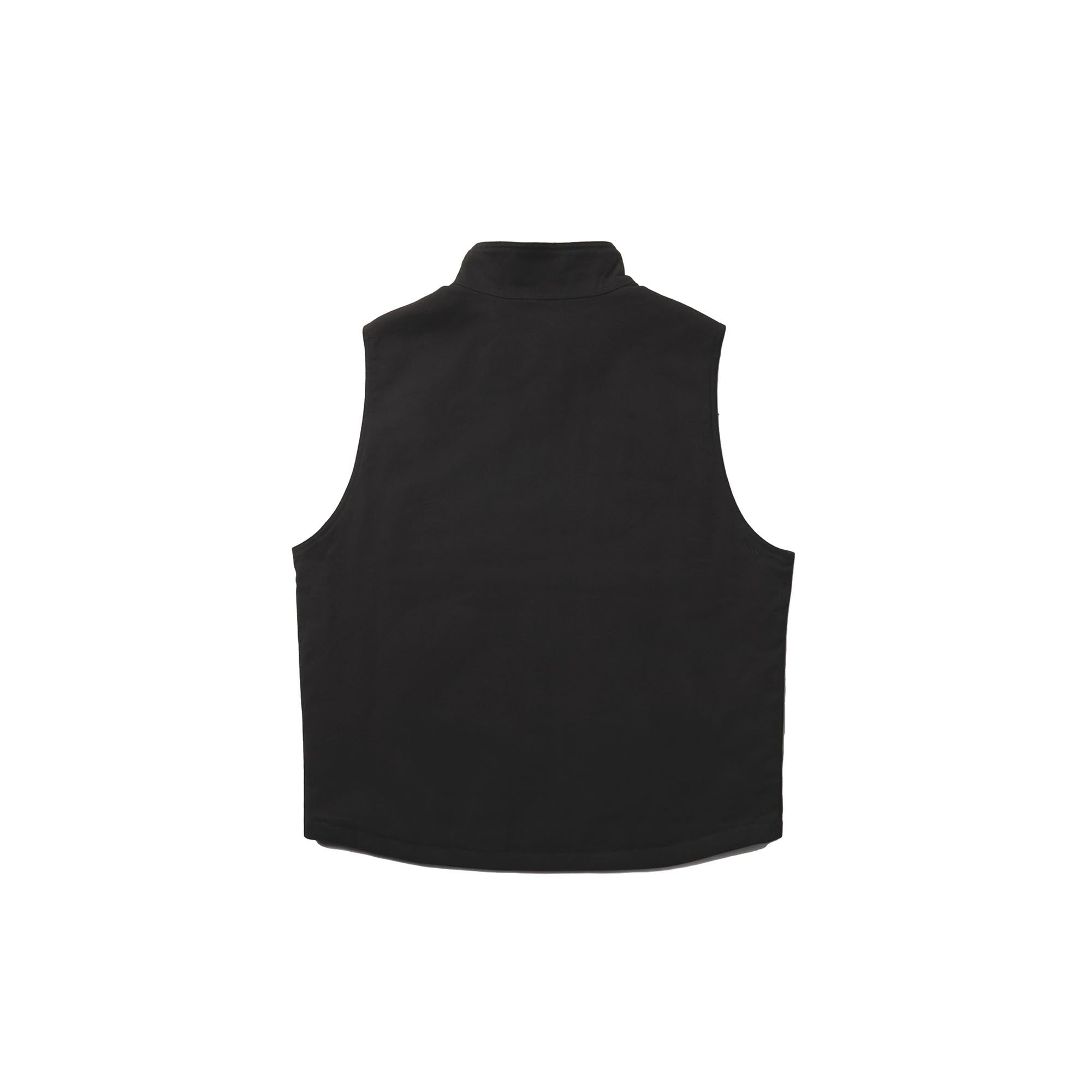 Wolverine Sherpa Collar Canvas Vest Black