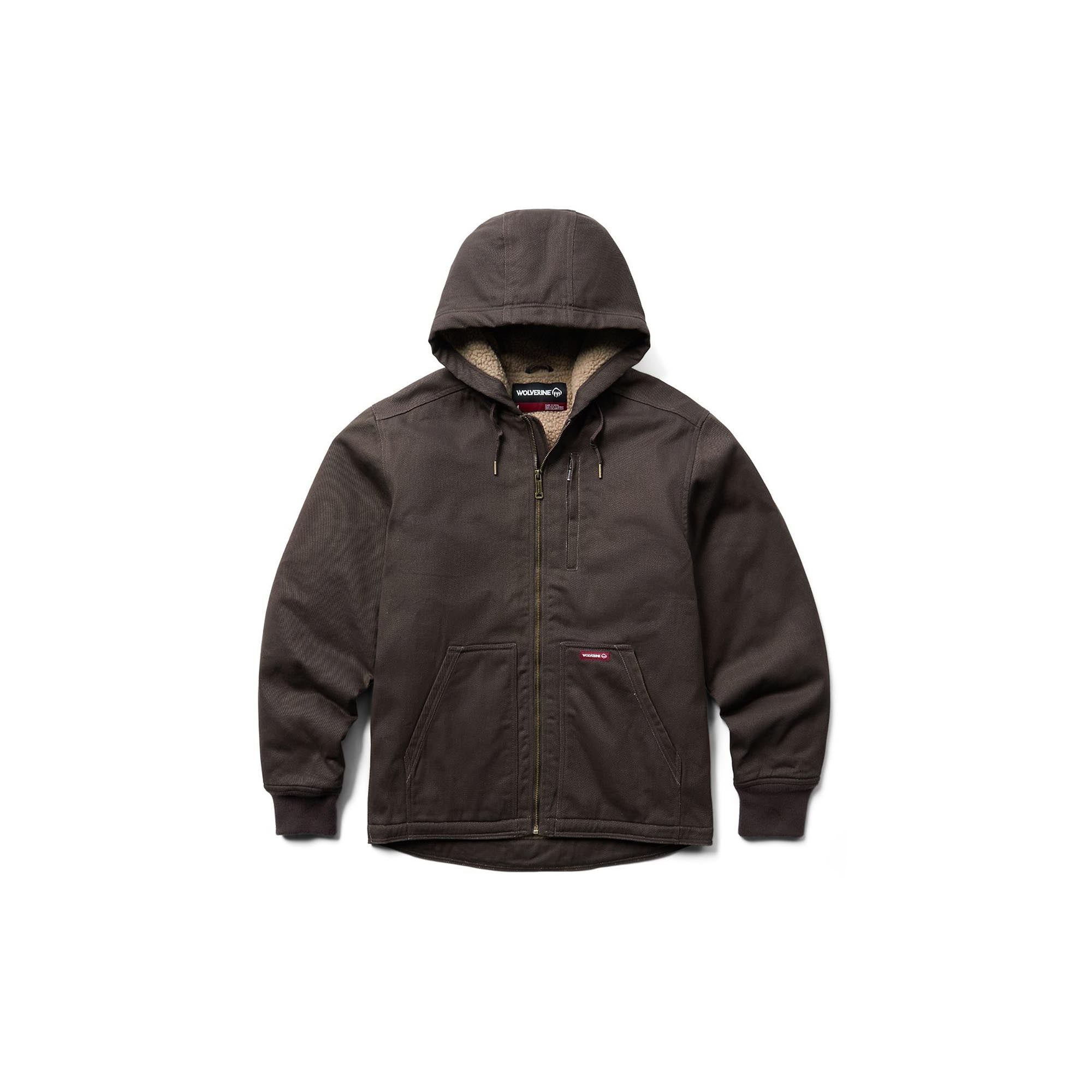 Wolverine Upland Sherpa Lined Hooded Jacket Java