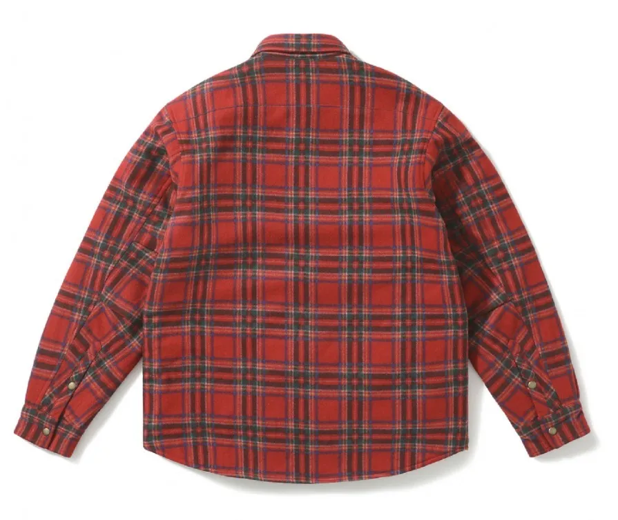 YESEYESEE  |[YESEYESEE] ★ Plaid Quilted Wool Shirts