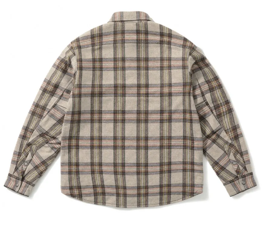 YESEYESEE  |[YESEYESEE] ★ Plaid Quilted Wool Shirts